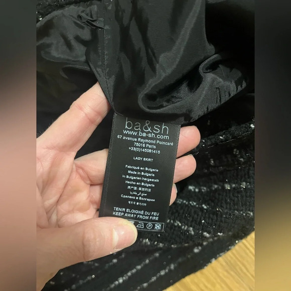 BA&SH Livia Tweed Mini Skirt - Picture 5 of 6